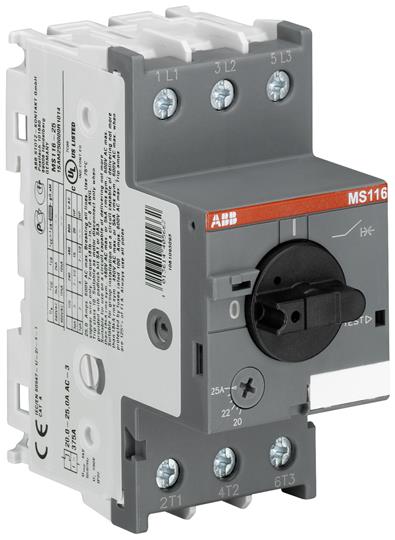 ABB Switchgears, ABB MS116-25 MPCBs Manual Motor Starter-1SAM250000R1014,