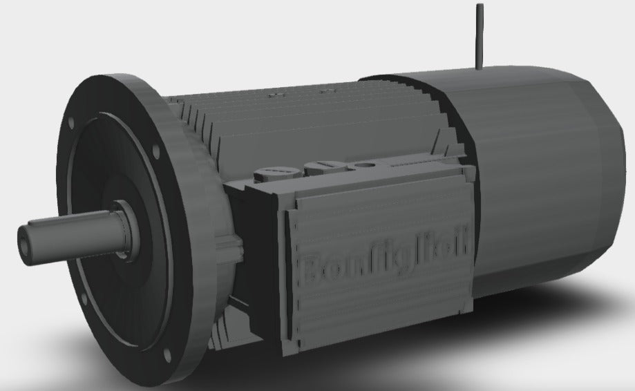 Bonfiglioli, Bonfiglioli BE132MA4FDRIE2 -7.50KW-10.0HP 4POLE B51400 RPM FLANGE MTG. BREAK IE2 CI BODY