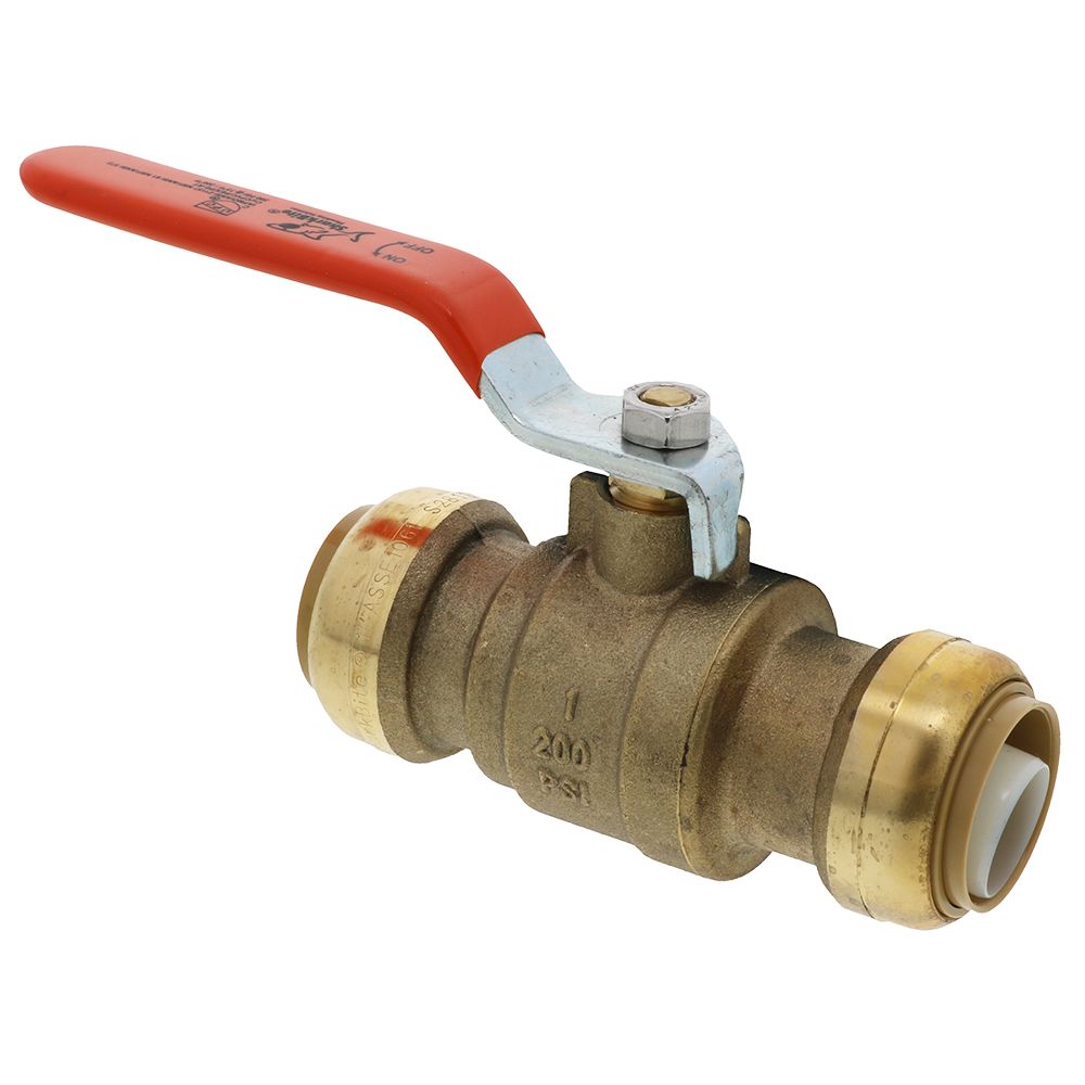 SharkBite®, Easy-Grip Brass Ball Valve Push Fit - 1 CTS x 1 CTS