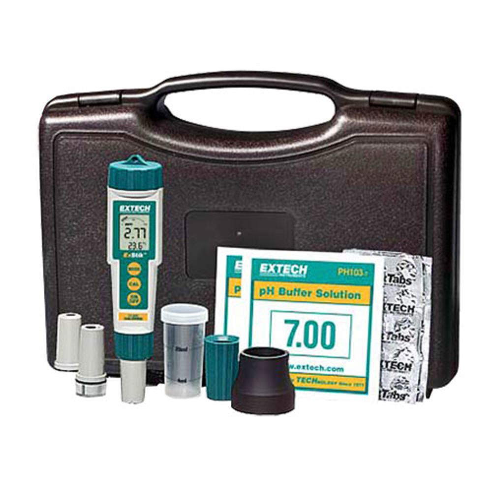 Extech, Extech EX900-R ExStik 4-in-1 Chlorine, pH, ORP and Temp Handheld Meter Kit