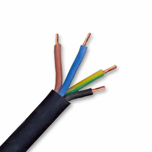 Finolex, Finolex 0.50 SQMM X 4 CORE PVC Insulated  & SHEATHED COPPER FLEXIBLE CABLE BLACK (100 Meters)