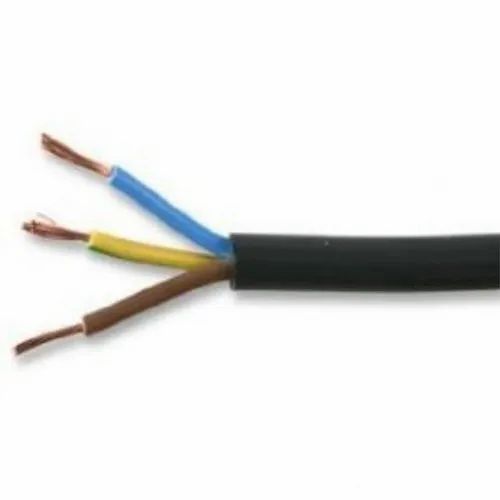 Finolex, Finolex 1.5 SQMM X 3 CORE PVC Insulated  & SHEATHED COPPER FLEXIBLE CABLE BLACK (100 Meters)