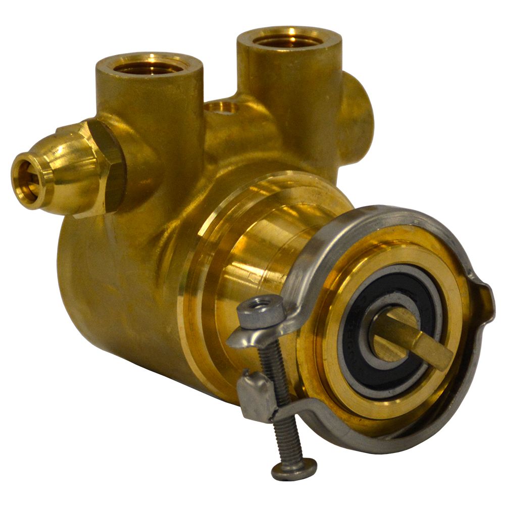 Fluid-o-Tech, Fluid-o-Tech Lead Free Brass Rotary Vane Pump with Brass Key 105 gph 3/8" NPT