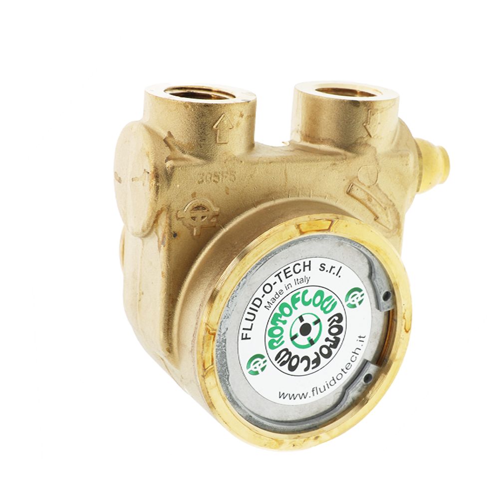 Fluid-o-Tech, Fluid-o-Tech Lead Free Brass Rotary Vane Pump with Brass Key 190 gph 1/2" NPT