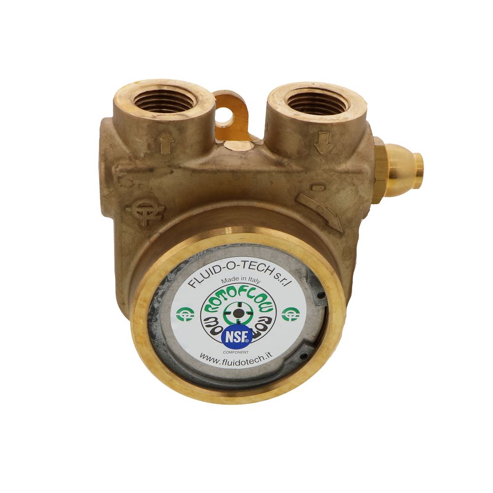 Fluid-o-Tech, Fluid-o-Tech PB801 Lead Free Brass Rotary Vane Pump 250 gph 1/2" NPT