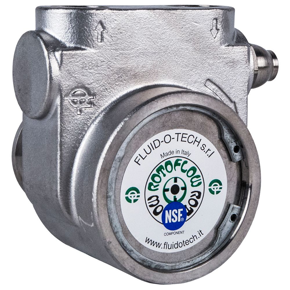 Fluid-o-Tech, Fluid-o-Tech Stainless Steel Rotary Vane Pump 190 GPH - 1/2" NPTF