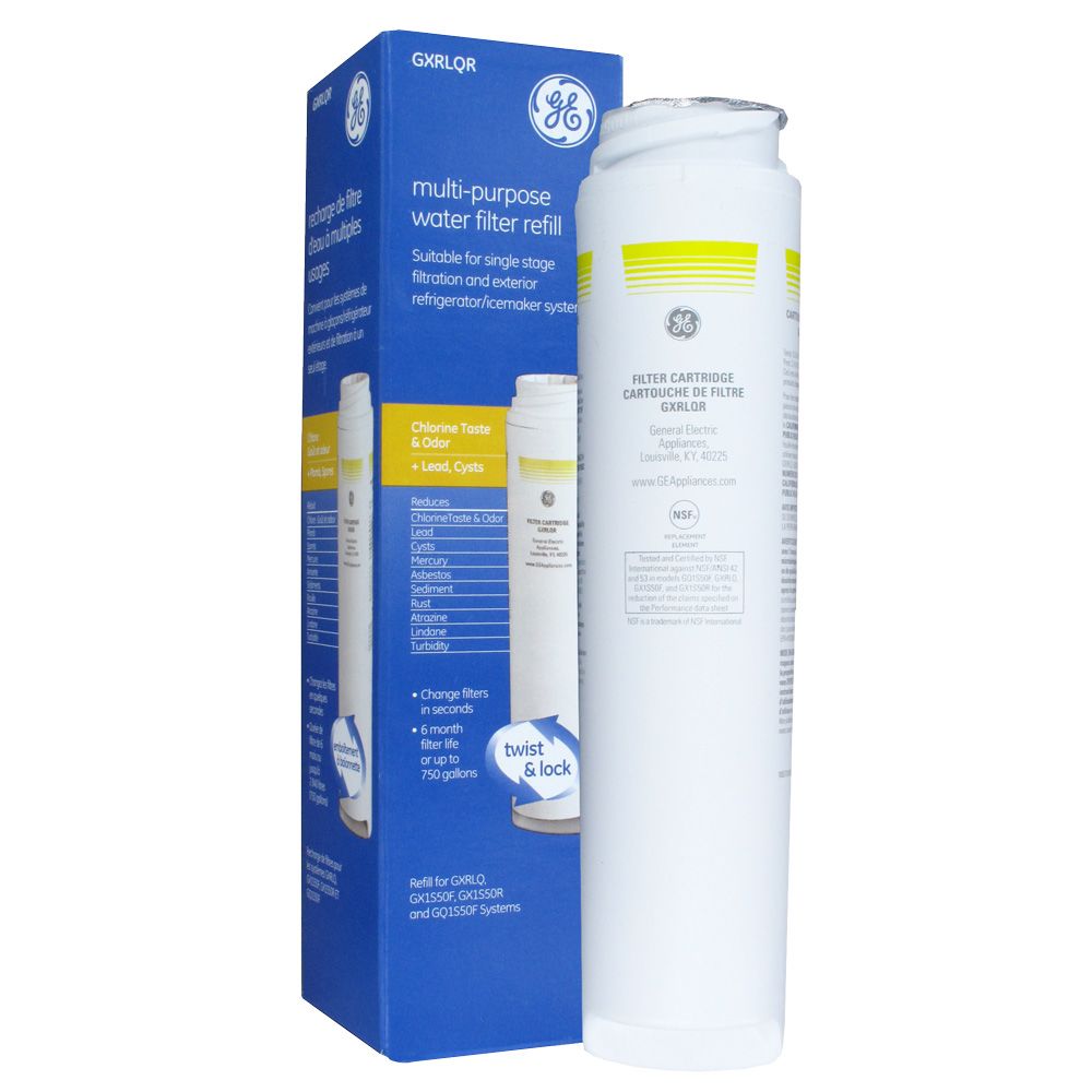 General Electric, GE GXRLQR Twist and Lock In-Line Refrigerator/Icemaker Replacement Filter