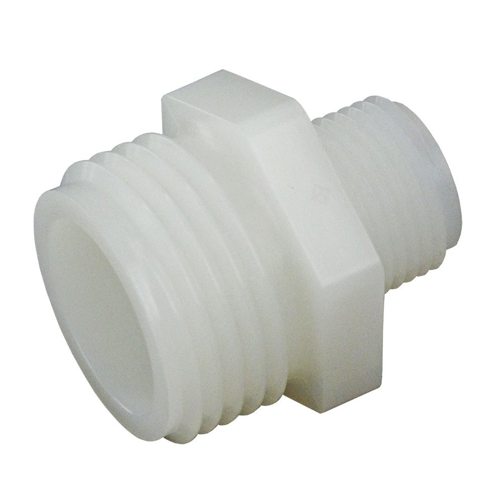 Parker, Garden Hose Adapter Male Nylon  - 3/4 MGHT x 1/2 MNPT