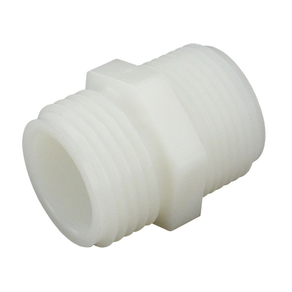 Parker, Garden Hose Adapter Male Nylon  - 3/4 MGHT x 3/4 MNPT