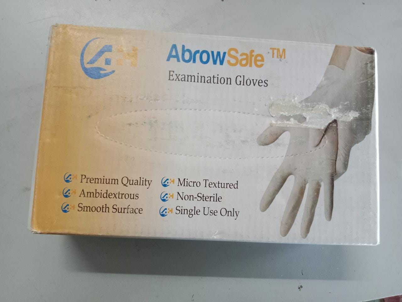 PPE, HG-NW32 - Nitrile Powder Free Examination Gloves 1Box (100 Gloves : 50 Pairs)