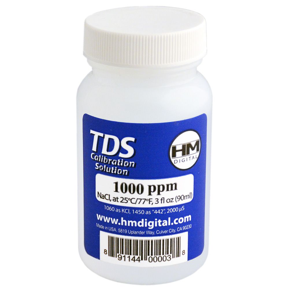 HM Digital, HM Digital C1000 TDS and EC Calibration NaCl Solution - 1000 ppm 3oz/89ml