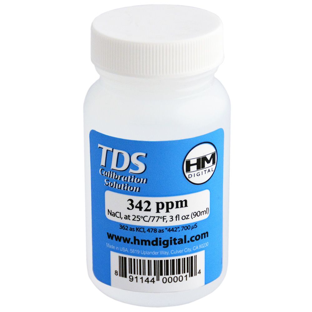 HM Digital, HM Digital C342 TDS and EC Calibration Solution - 342 ppm NaCl 3oz/89mL