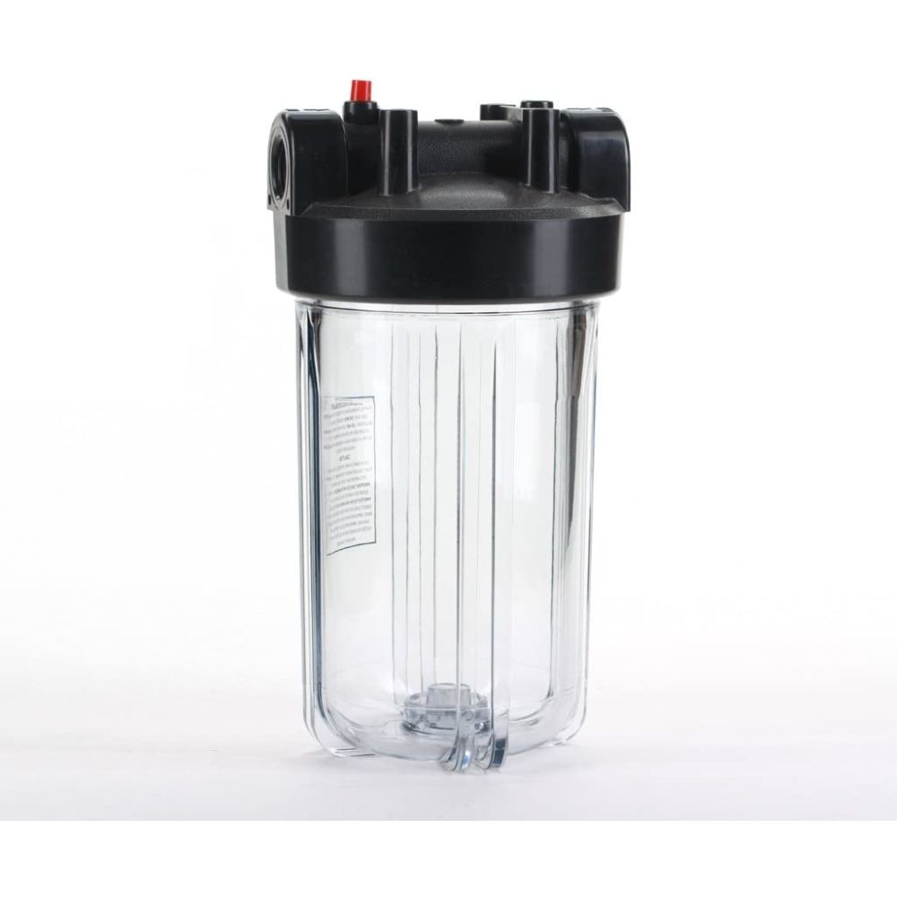 Hydronix, Hydronix 10" x 4.5" Housing, Clear Body, Black Cap 3/4"