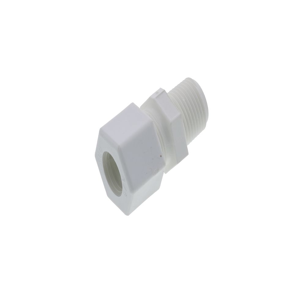 JACO Manufacturing Company, JACO 10-10-8-P-PG Polypropylene Male Connector 5/8 OD Tube x 1/2 MPT