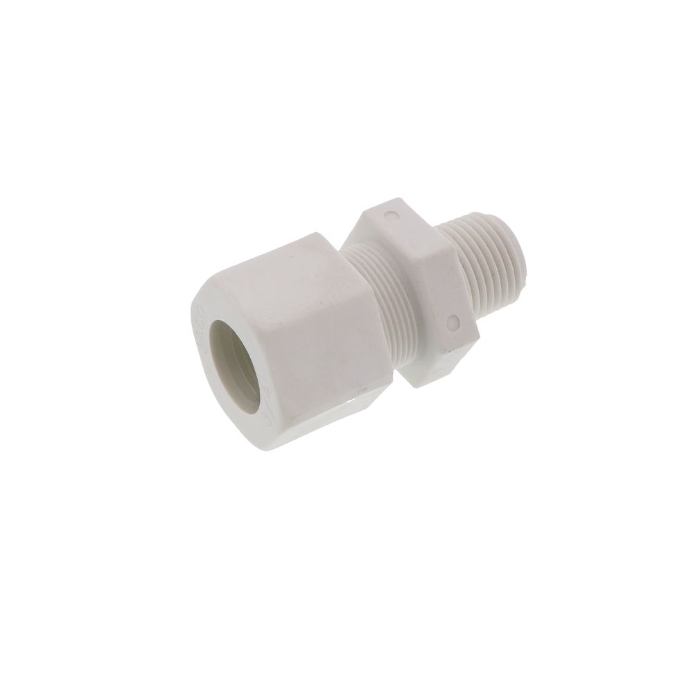 JACO Manufacturing Company, JACO 10-12-8-P-PG Polypropylene Male Connector 3/4 OD Tube x 1/2 MPT