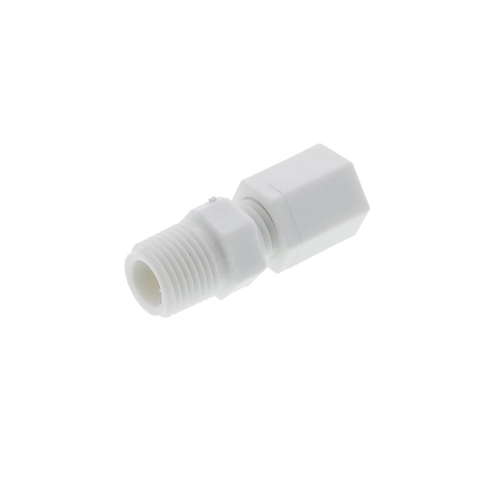 JACO Manufacturing Company, JACO 10-2-2-P-O Polypropylene Male Connector 1/8 OD Tube x 1/8 MPT