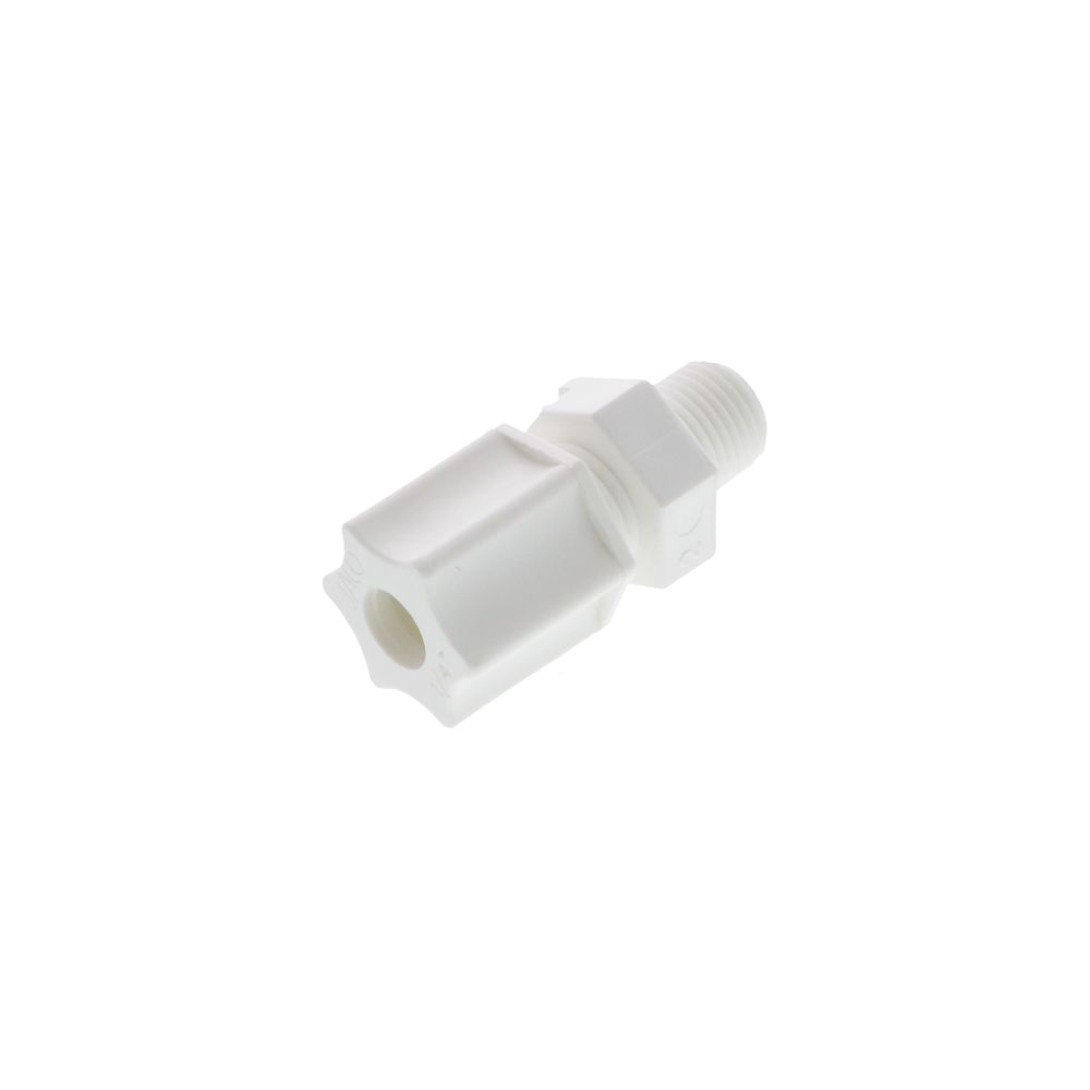 JACO Manufacturing Company, JACO 10-4-2-P-PG Polypropylene Male Connector 1/4 OD Tube x 1/8 MPT