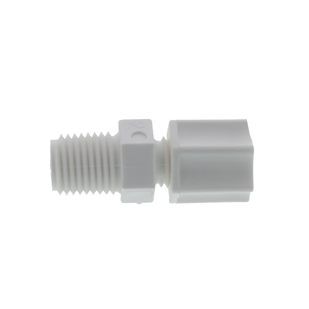 JACO Manufacturing Company, JACO 10-4-4-P-PG Polypropylene Male Connector 1/4 OD Tube x 1/4 MPT