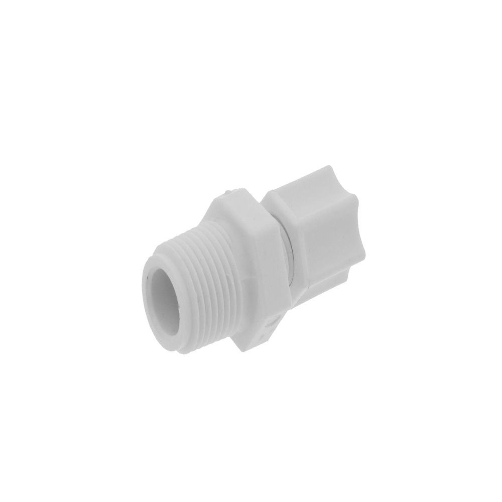 JACO Manufacturing Company, JACO 10-4-6-P-O Polypropylene Male Connector 1/4 OD Tube x 3/8 MPT